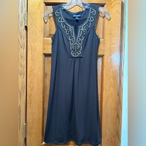 I.N. Studio Brown Embellished Mini Dress